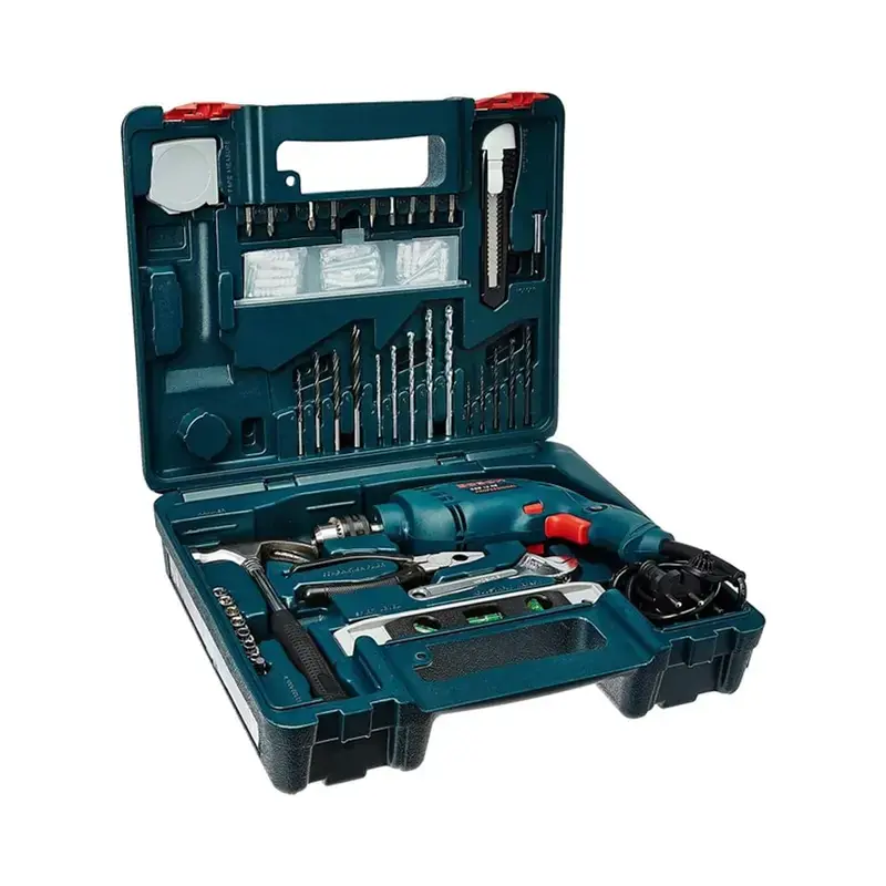 Bosch 100 Pcs 10 mm 500 Watt Impact Drill Tools Kit, 2600 RPM (GSB 10 RE) 4.0 New Release